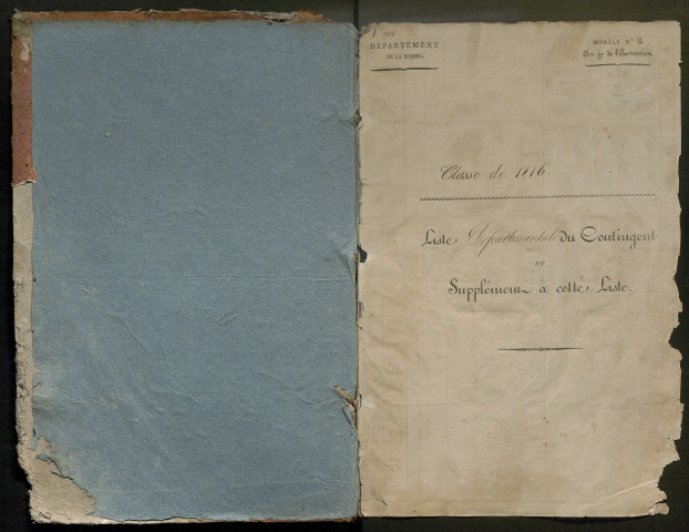 Tirage au sort (ensemble du département) de la période 1816-1817