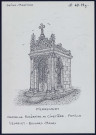 Pierrecourt (Seine-Maritime) : chapelle funéraire au cimetière. - (Reproduction interdite sans autorisation - © Claude Piette)