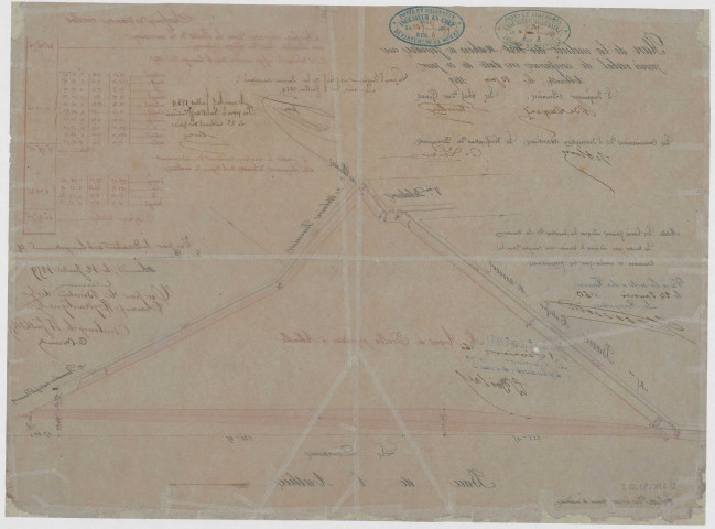 Plan de la mollière de Fort-Mahon, à joindre au procès-verbal en date de ce jour, le 10 juin 1859.