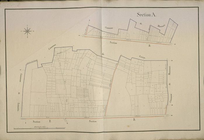 Plan du cadastre napoléonien - Bayonvillers : A