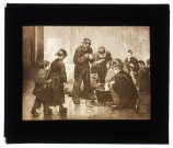 Les Affamés - peinture de Geoffroy - Salon 1886