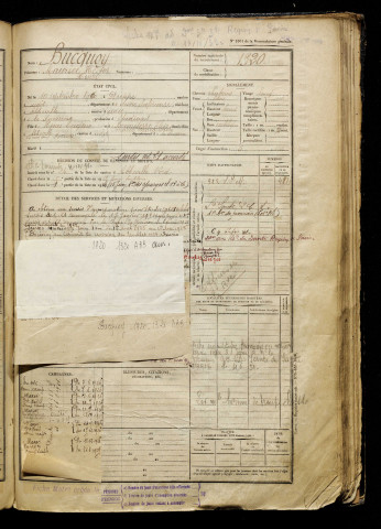 Bucquoy, Maurice Hector Henri, né le 10 septembre 1900 à Dieppe (Seine-Maritime), classe 1920, matricule n° 1320, Bureau de recrutement d'Abbeville