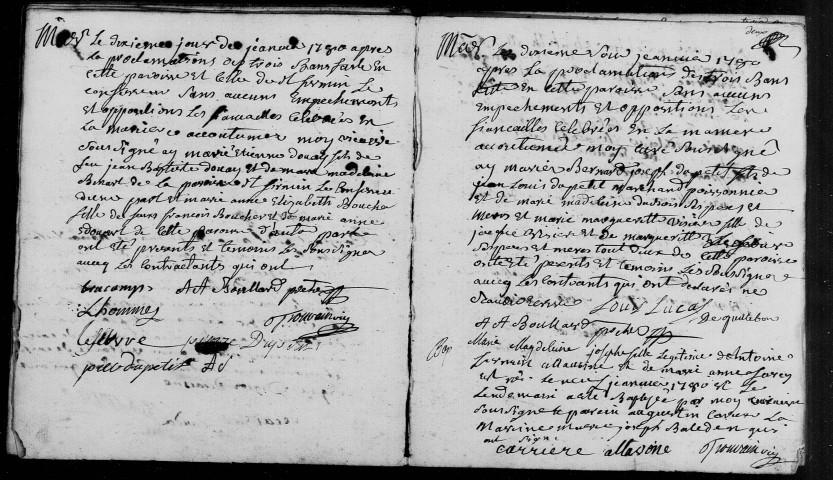 Amiens (Saint-Germain) : baptêmes, mariages, sépultures