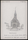 Bradiancourt (Seine-Maritime) : façade de la petite église - (Reproduction interdite sans autorisation - © Claude Piette)