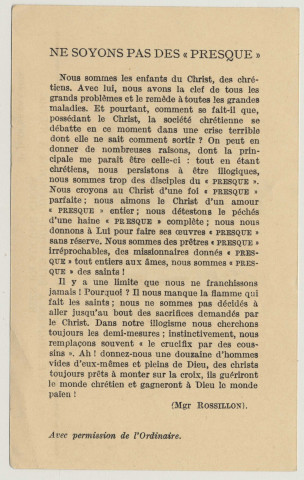 Pour arriver à être tout, cherchez à n'être rien en aucune chose. L'Enfant Jésus dans la mangeoire