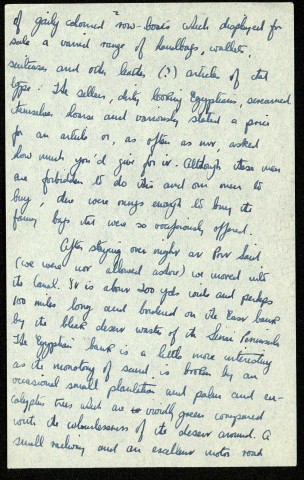 Lt R. Goldwater RA, Draft RAAQN India Command, 28 Sept. 45 : lettre de Raymond Goldwater à son frère Stan