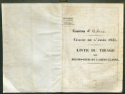 Tirage au sort (arrondissements de Doullens et de Montdidier) de l'année 1844
