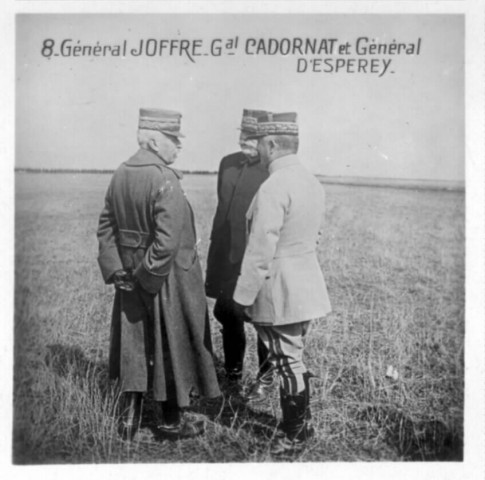 Général JOFFRE et Général CADORNAT et Général D'ESPEREY