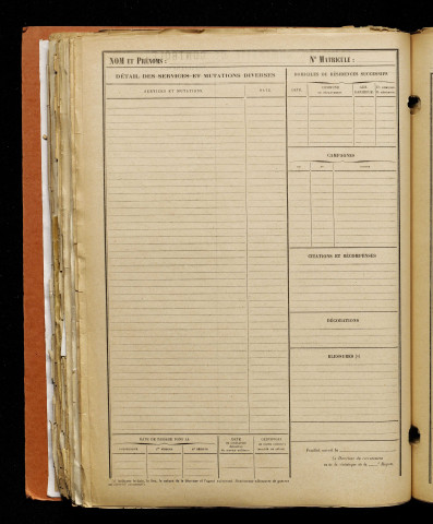 Inconnu, classe 1917, matricule n° 131, Bureau de recrutement d'Amiens