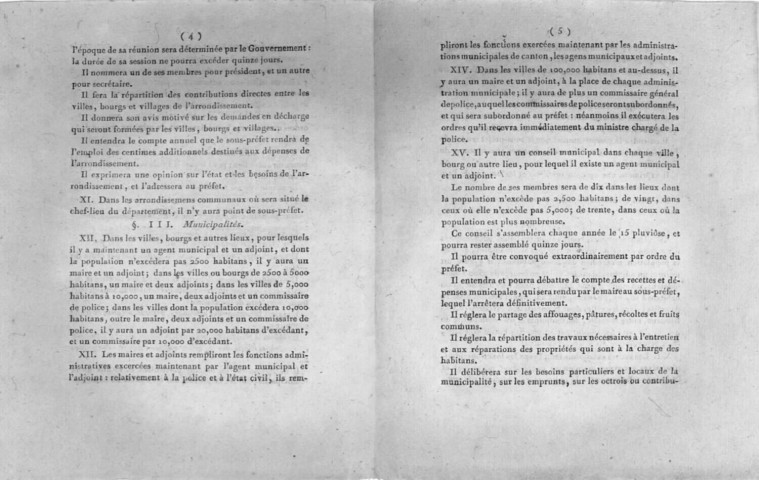 Loi concernant la division du Territoire de la République et l'administration