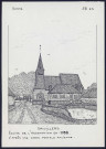 Grivillers : église de l'assomption en 1908 - (Reproduction interdite sans autorisation - © Claude Piette)