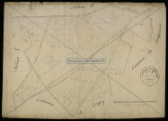 Plan du cadastre napoléonien - Billancourt : Grande plaine du château, B