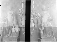 Eglise, statues de Saint Nicolas et Saint Eloi