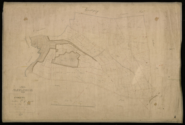 Plan du cadastre napoléonien - Andechy : Bois d'église (Le), C1