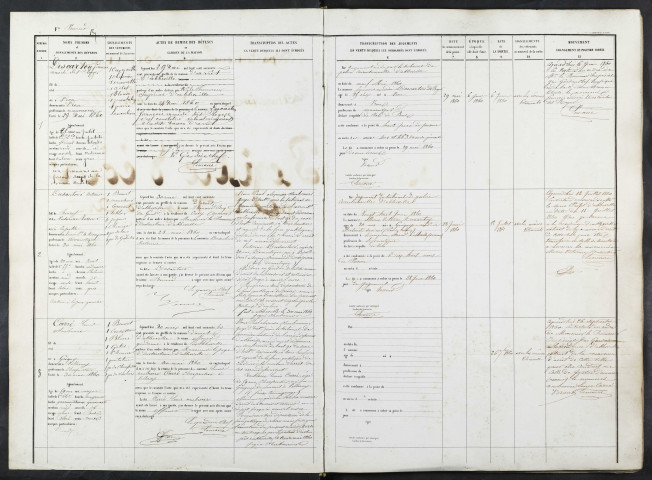 Maison d'arrêt d'Abbeville. Prévenus, condamnés et détenus. Registre d'écrou : numéros 1 à 606. 29 mai 1860 - 26 août 1861