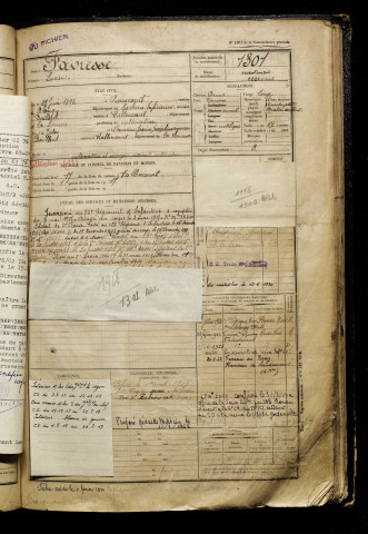 Favresse, Lucien, né le 27 juin 1898 à Pierrecourt (Seine-Maritime), classe 1918, matricule n° 1301, Bureau de recrutement d'Abbeville