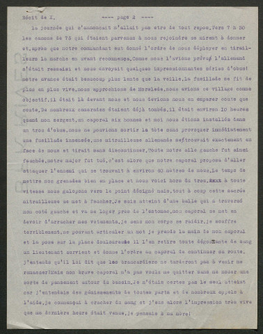 Témoignage de Anonyme 56 et correspondance avec Jacques Péricard