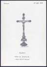 Huppy : croix de sacristie - (Reproduction interdite sans autorisation - © Claude Piette)