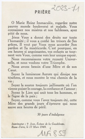 Notre espoir - Marie reine Immaculée