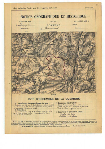 Bouzincourt : notice historique et géographique sur la commune