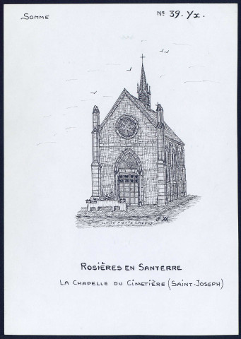 Rosières-en-Santerre : chapelle du cimetière - (Reproduction interdite sans autorisation - © Claude Piette)