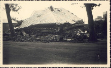 Abbeville. Poste de relais. Boulevard de la République, sauté par les Allemands le 3 septembre 1944, Jour de la Libération