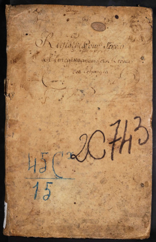 Journal d'enregistrement des sommes reçues pour les quatre deniers pour livre du montant des ventes de meubles qui seront faites par les notaires, greffiers, huissiers ou sergents royaux, dans l'étendue de l'arrondissement du bureau d'Amiens pour la période du 18 août 1790 au 4 février 1791
