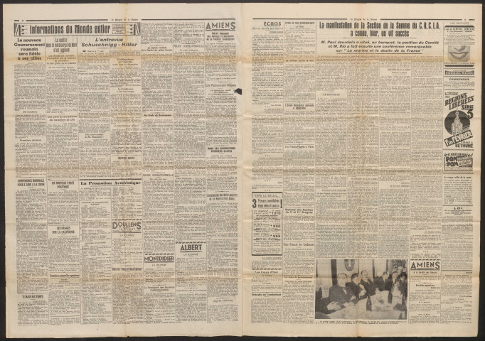 Le Progrès de la Somme, numéro 21333, 13 février 1938
