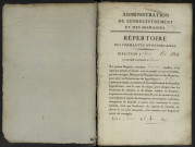 Répertoire des formalités hypothécaires, du 09/08/1817 au 07/11/1817, volume 132 (Conservation des hypothèques d'Amiens)