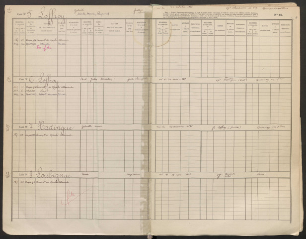 Répertoire des formalités hypothécaires, du 22/02/1950 au 19/06/1950, registre n° 027 (Conservation des hypothèques de Montdidier)