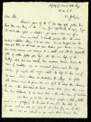 B/393/120 L.A.A. Regt (Light Anti-Aircraft Artillery Regiment) B.W.E.F. (British Western Expeditionary Forces), 13 July 1944 : lettre de Raymond Goldwater à son frère Stan