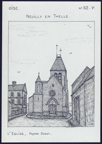 Neuilly-en-Thelle (Oise) : l'église - (Reproduction interdite sans autorisation - © Claude Piette)