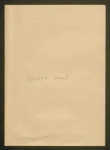 Témoignage de Bouffa, Marcel et correspondance avec Jacques Péricard