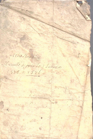 Etude de Me Nicolas Cretu à Amiens (étude n°3). Minutes des années 1575-1576