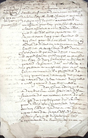Etude de Me Antoine Limeu à Amiens (étude n°6). Minutes de l'année 1664