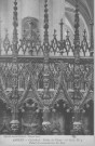 Cathédrale - Stalles du Choeur - 1ère série, N° 4 - Détail d'ornementation des dais