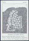 Longpré-les-Corps-Saints : niche “oratoire” vide dans le mur de l'ancien château - (Reproduction interdite sans autorisation - © Claude Piette)