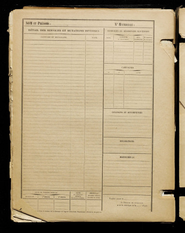 Inconnu, classe 1918, matricule n° 494, Bureau de recrutement de Péronne