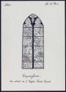 Capinghem (Nord) : un vitrail de l'église Saint-Vaast - (Reproduction interdite sans autorisation - © Claude Piette)
