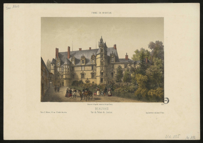 France en miniature. Beauvais vue du palais de justice