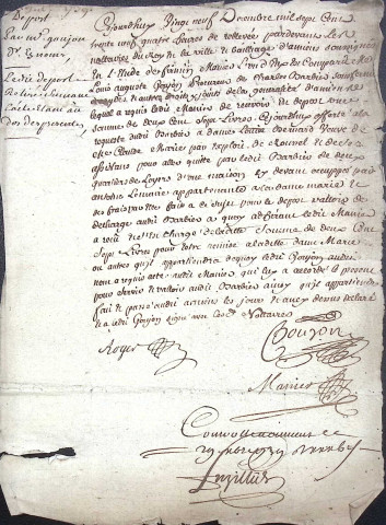 Etude de Me Firmin Magnier à Amiens (étude n°4). Minutes de l'année 1738