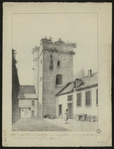 Tour du Gard, faisant partie de l'ancienne enceinte de la ville d'Amiens, vers la rue des 3 cailloux et la rue Sire Firmin Leroux