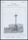 Grasse (commune de Sarcus, Oise) : calvaire donné par Cozette Warnault à Sarcus le 26 juillet 1885 “J. Descouture, Amiens” - (Reproduction interdite sans autorisation - © Claude Piette)