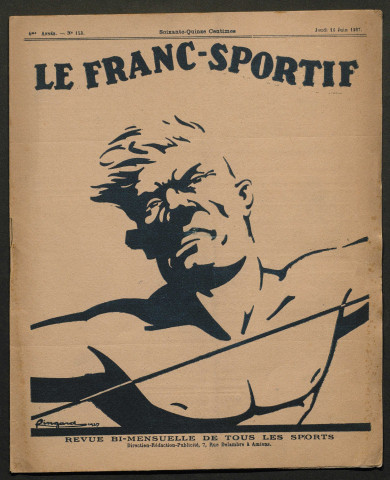 Le Franc-Sportif et l'Athlète. Revue mensuelle de tous les sports, numéro 153 - 4e année