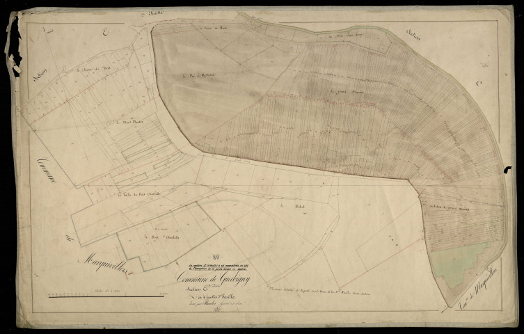 Plan du cadastre napoléonien - Guerbigny : E3