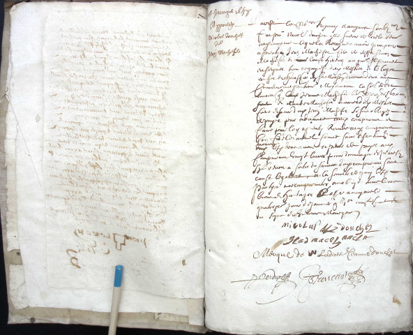 Etude de Me Pierre Trencart à Amiens (étude n°9). Minutes de l'année 1658