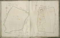 Plan du cadastre napoléonien - Villers-Bretonneux : D1 et D3 - Moulins (Les) et Bois d'Aquenne (Le)