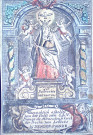 Image pieuse dédiée à la Vierge Marie.