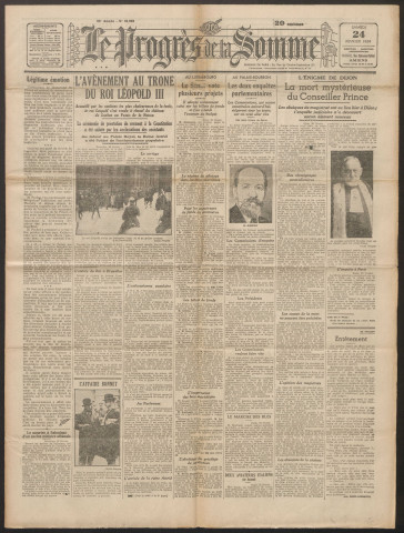 Le Progrès de la Somme, numéro 19893, 24 février 1934
