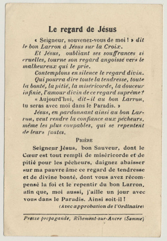Tu seras avec moi dans le paradis. Le Christ couronné d'épines